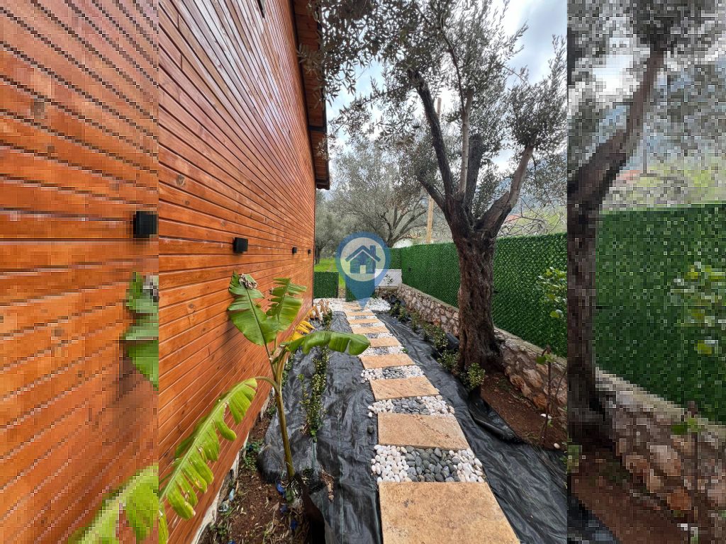 MARMARİS SÖĞÜT MAHALLESİNDE SATILIK HAVUZLU AHŞAP EV