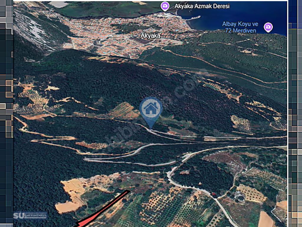 MENTEŞE KUYUCAKTA SATILIK YATIRIMLIK TARLA AKYAKA YAKINI