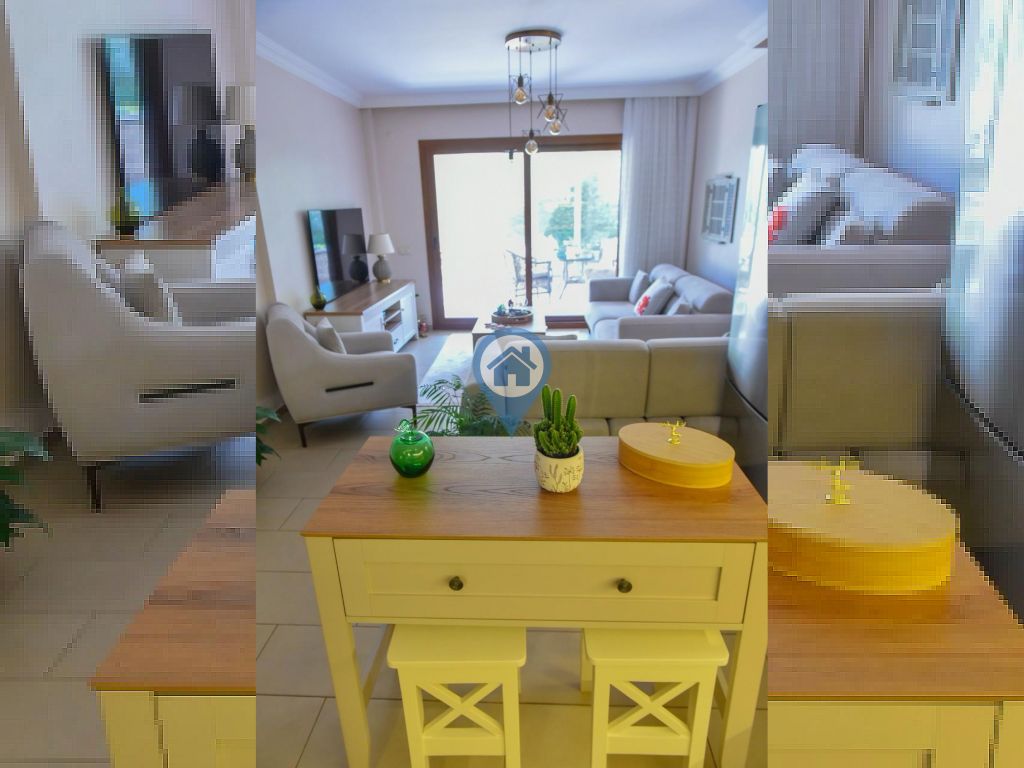 NEZİH SİTEDE BAHÇE KATI LÜKS EŞYALI 2+1 AÇIK MUTFAK 70M2 DAİRE