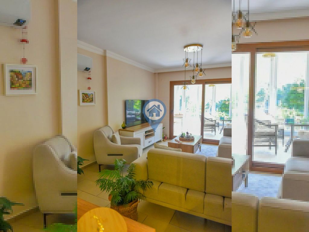 NEZİH SİTEDE BAHÇE KATI LÜKS EŞYALI 2+1 AÇIK MUTFAK 70M2 DAİRE