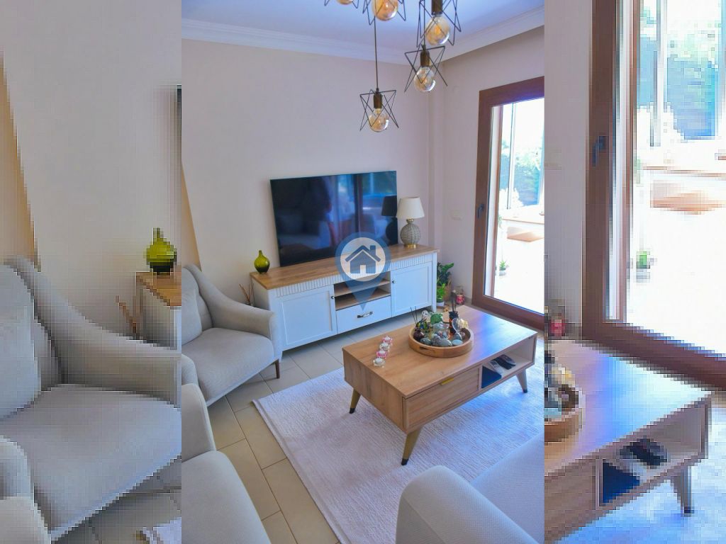 NEZİH SİTEDE BAHÇE KATI LÜKS EŞYALI 2+1 AÇIK MUTFAK 70M2 DAİRE